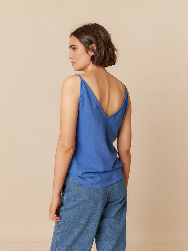 June Tank Top Blue