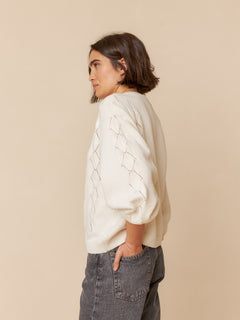 Fantasy Knit Jacket White