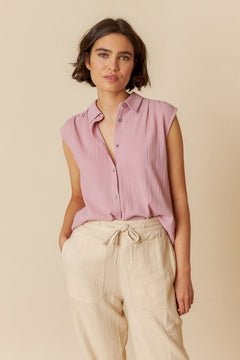 Lore Combined Shirt Mauve