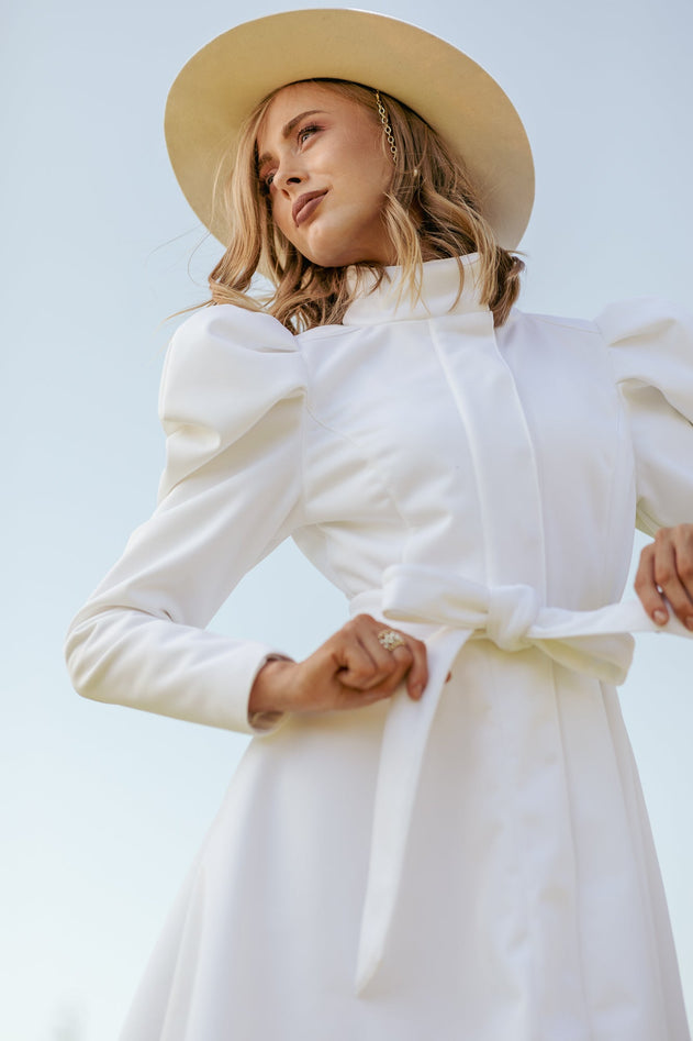 Majestic White Raincoat White