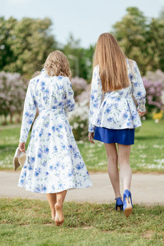 Floral White Raincoat White