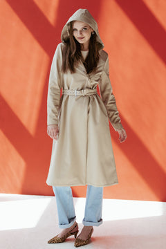 Classic Trench Raincoat Beige