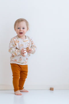 Baby's Melli EcoDesign Ribbed Leggings Orange