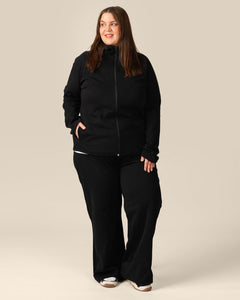 Toive Zip-Up Hoodie Black