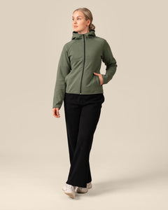 Toive Zip-Up Hoodie Sage Green