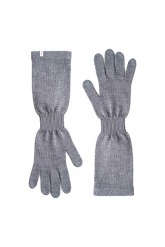 Via Merino Wool Gloves Light Grey