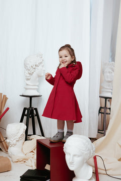 Kids' Scarlet Red Raincoat Red