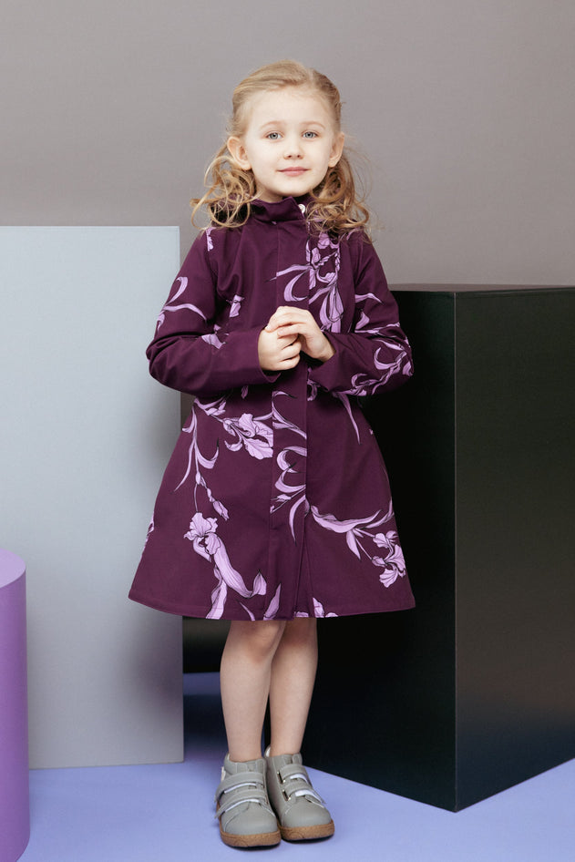 Iris Kids' Raincoat Purple