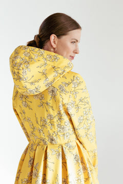 Wild Rose Raincoat Yellow and Off White