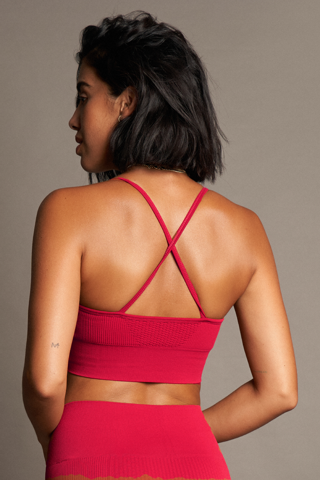 Vinyasa Sports Bra Red