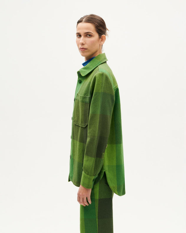 Norita Overshirt Central Blanket Green