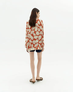 Ava Button-Up Shirt Multicolor Leaf