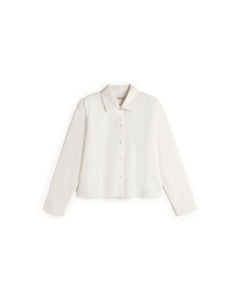 White Poplin Duna Blouse