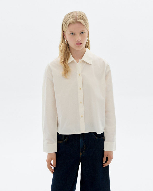 White Poplin Duna Blouse