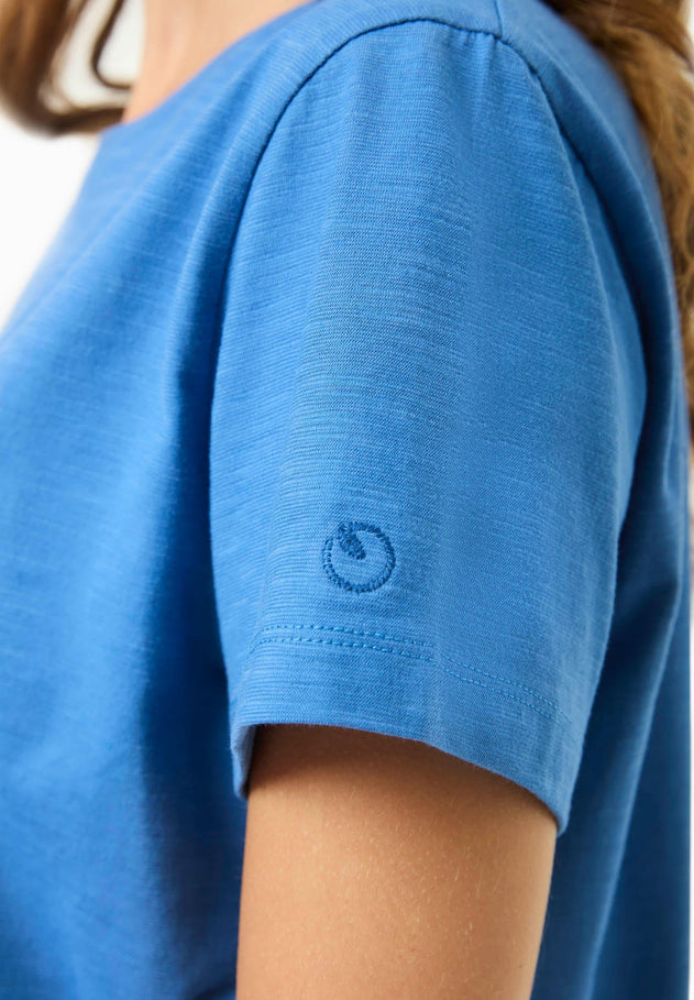 Dames Ronde hals T-shirt Deep Blue