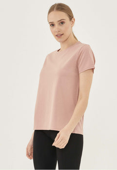 Dames Ronde hals T-shirt Roze