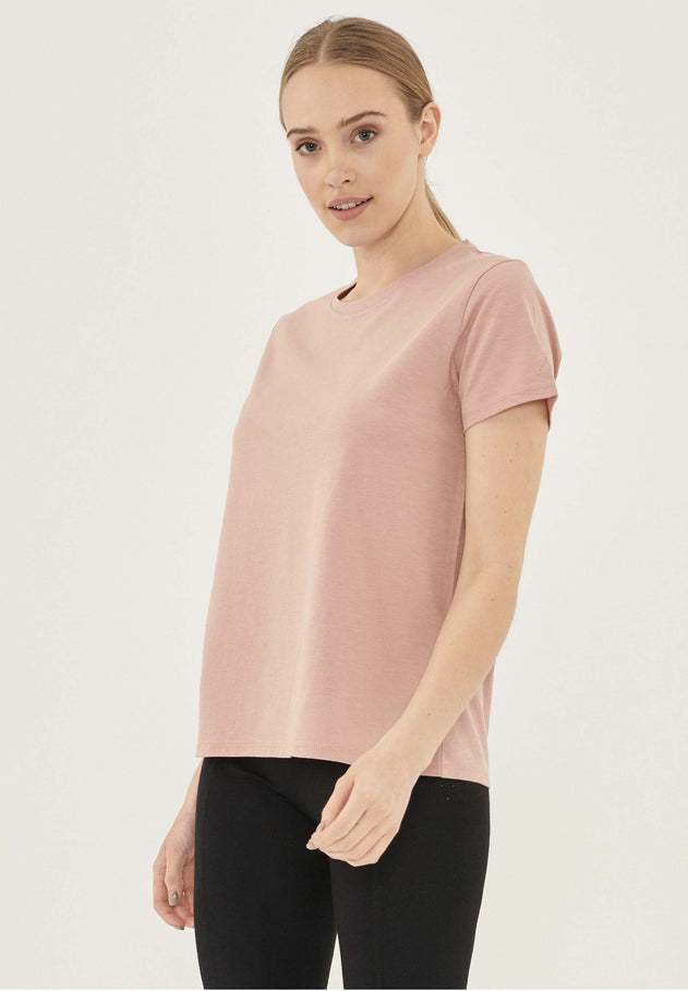Dames Ronde hals T-shirt Roze