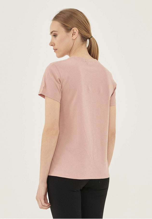 Dames Ronde hals T-shirt Roze
