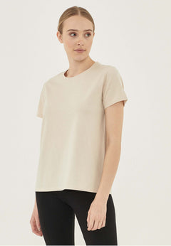 Women's Basic Round Neck T-Shirt Stone