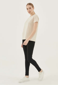 Dames Ronde hals T-shirt Stone