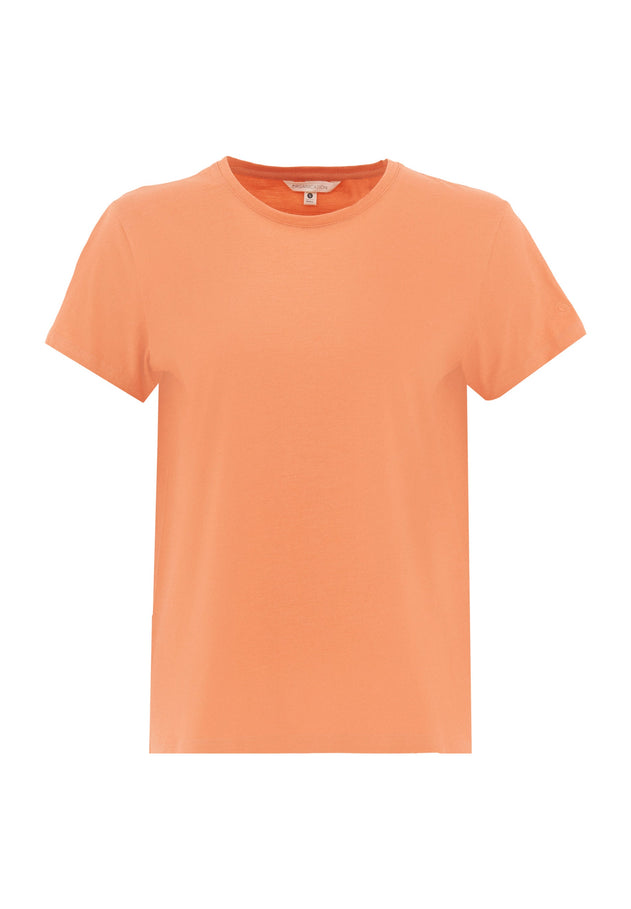 Dames Ronde hals T-shirt Dusty Orange