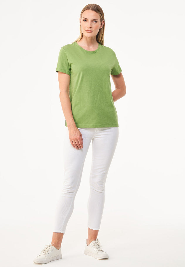 Dames Ronde hals T-shirt Grass Green