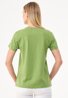 Dames Ronde hals T-shirt Grass Green