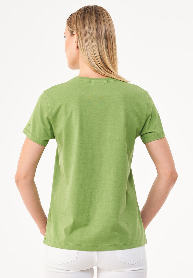 Dames Ronde hals T-shirt Grass Green