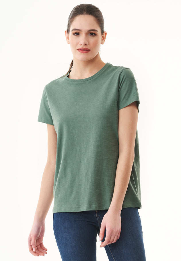 Dames Ronde hals T-shirt Green Tea