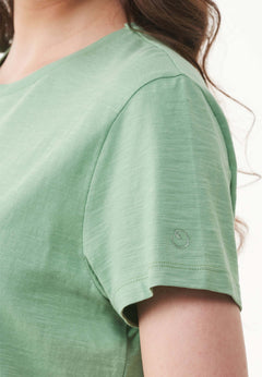 Women's Basic Round Neck T-Shirt Matcha Green