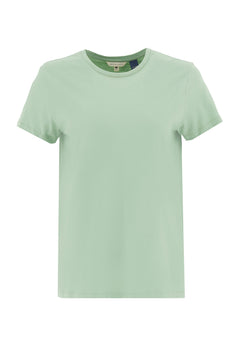Women's Basic Round Neck T-Shirt Matcha Green