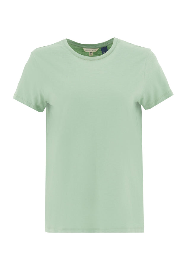Women's Basic Round Neck T-Shirt Matcha Green