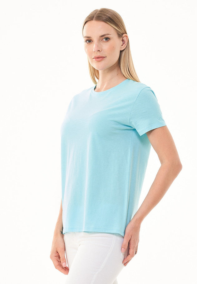 Dames Ronde hals T-shirt Mint