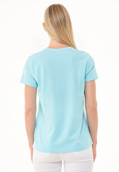 Dames Ronde hals T-shirt Mint