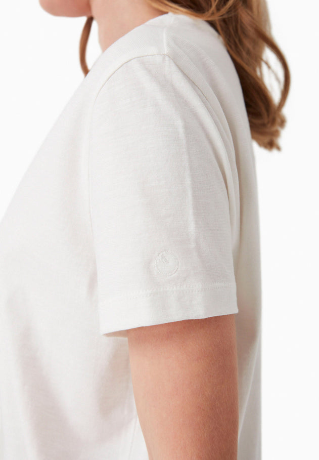 Dames Ronde hals T-shirt Gebroken wit