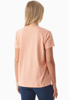 Dames Ronde hals T-shirt Peach