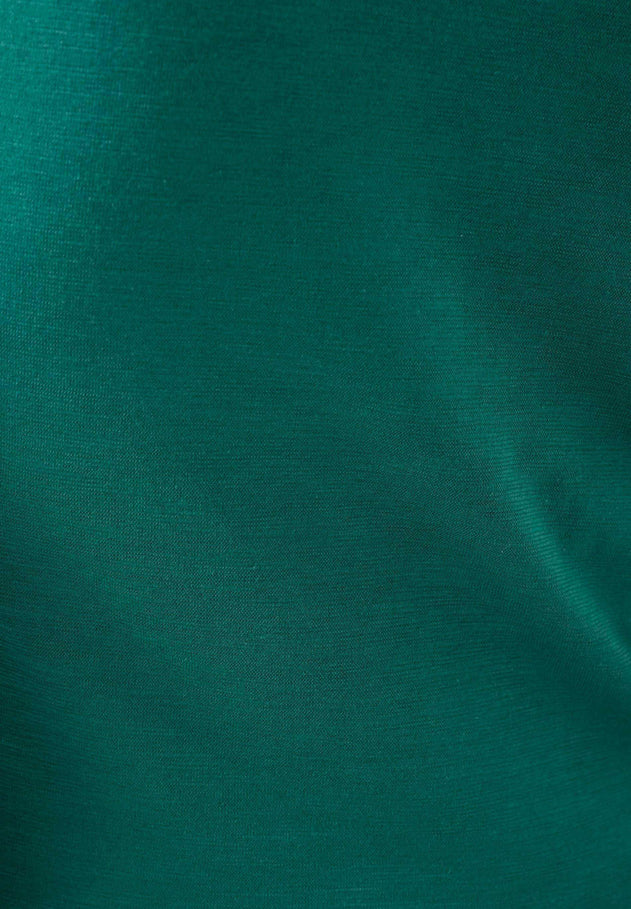 Longsleeve Jersey Jurk Deep Emerald Green