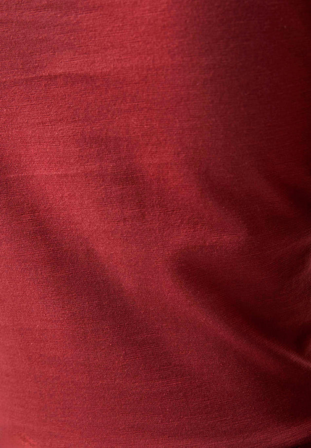 Longsleeve Jersey Jurk Merlot Red