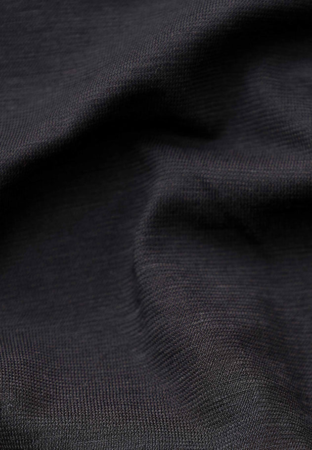 Longsleeve Jersey Jurk Zwart