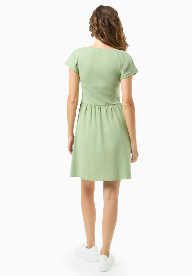 Slub jersey Jurk Fern Green