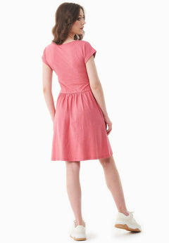 Slub jersey Jurk Desert Rose Pink