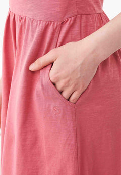 Slub jersey Jurk Desert Rose Pink