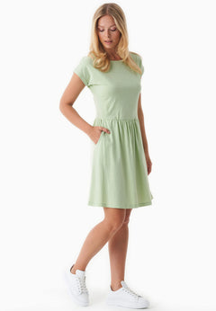 Slub jersey Jurk Foam Green