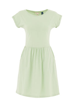 Slub jersey Jurk Foam Green