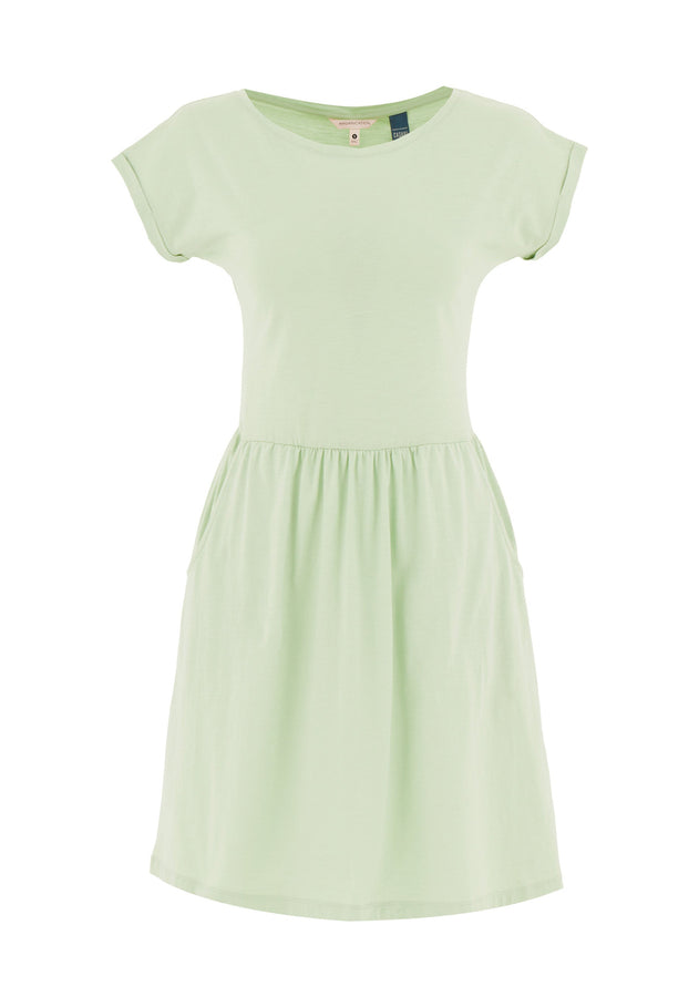 Slub jersey Jurk Foam Green