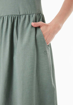 Slub jersey Jurk Green Tea