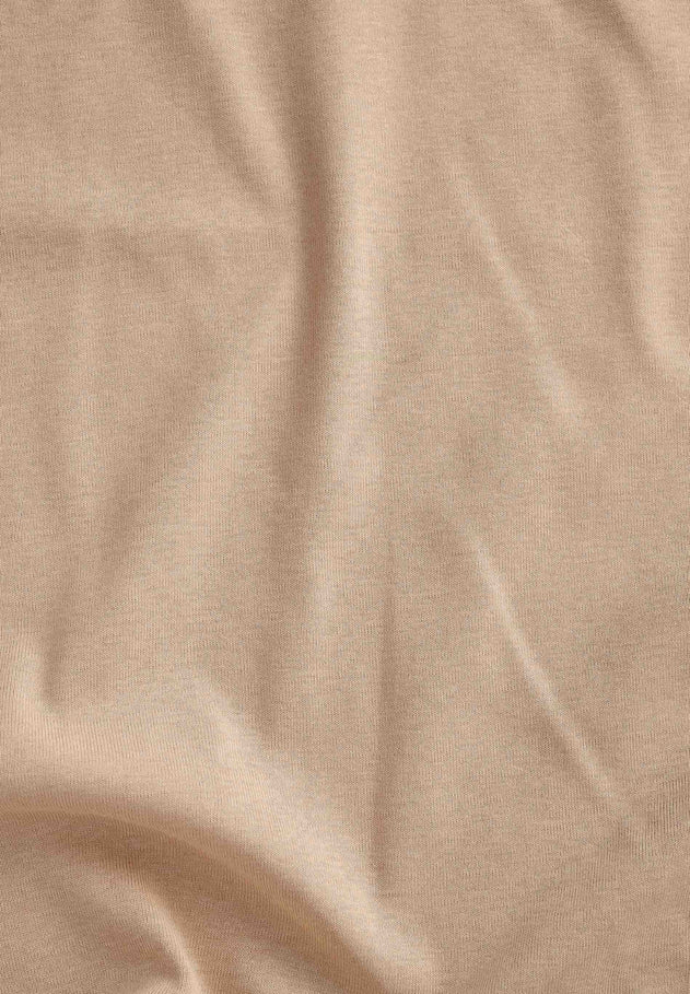 Dames Geribbeld Spaghettibandjestop Soft Beige