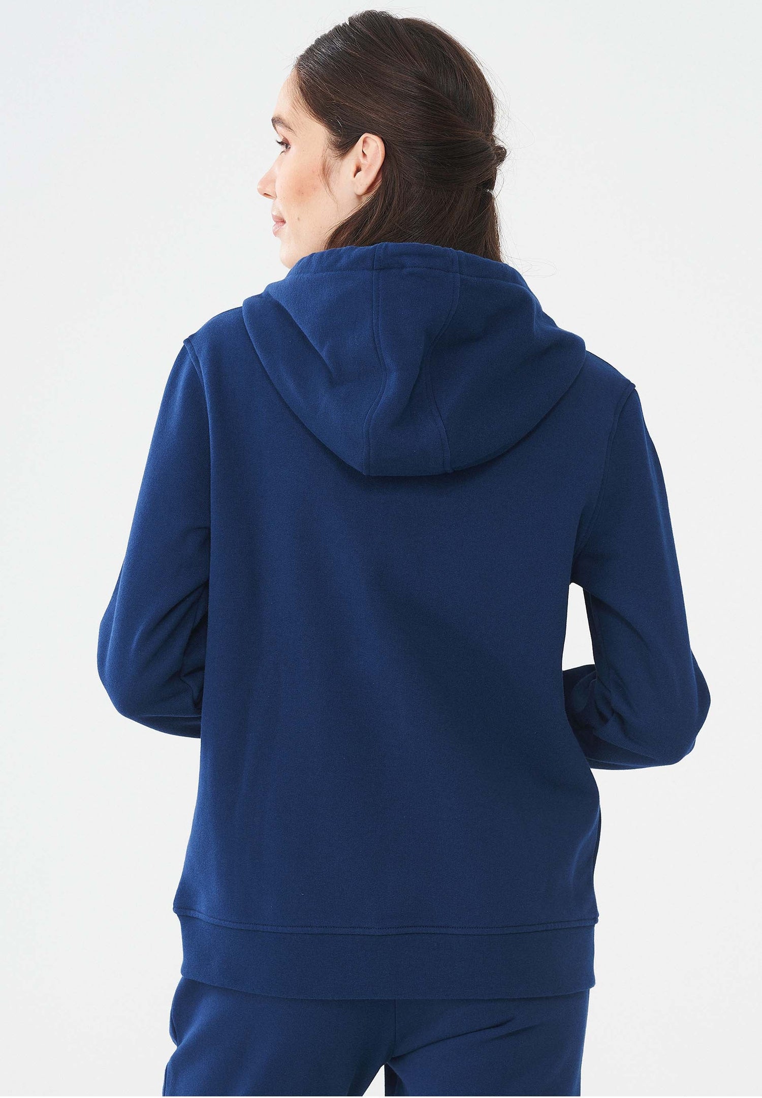 Dames Ritshoodie Marineblauw