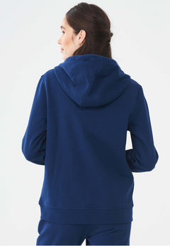 Dames Ritshoodie Marineblauw