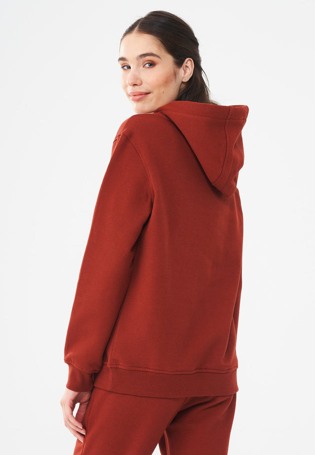 Dames Hoodie Gemberbruin